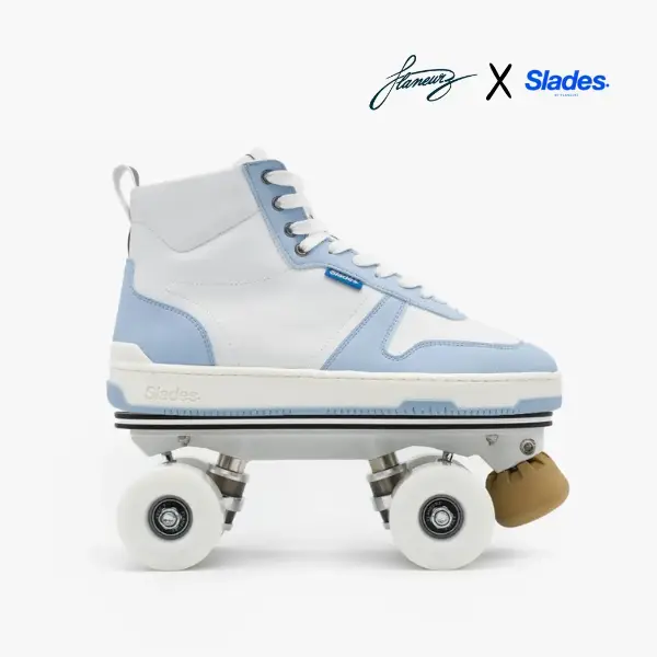 Rollers Détachables - Slades S-Quad Vegan Bleu x Flaneurz