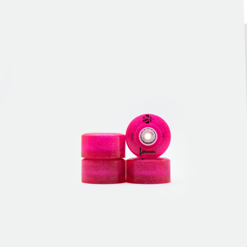 detachable-roller-skates-accessories-luminous-pink-glitter-wheels-2