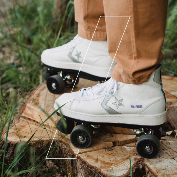 Detachable roller skates Converse Pro Reflective White Blue / Flaneurz