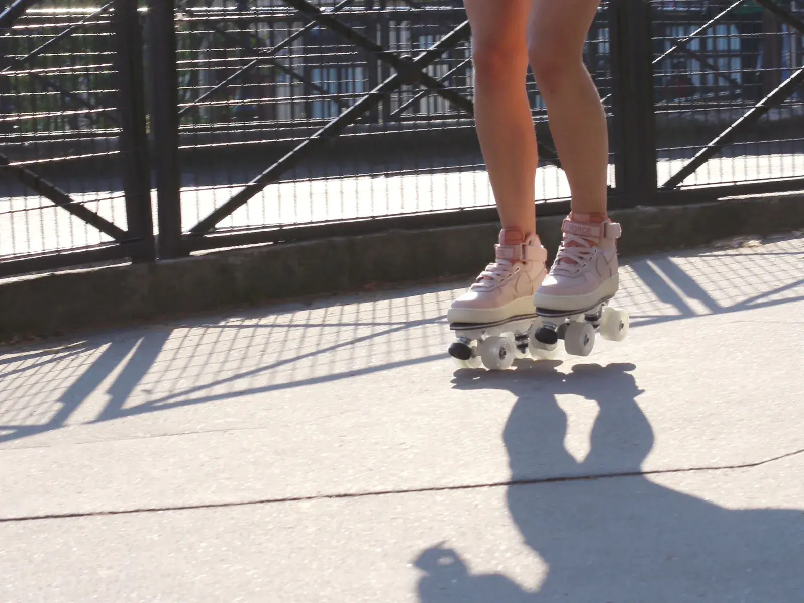 roller skates in the street