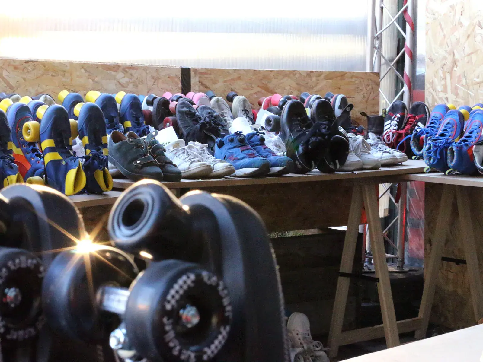 variety of skating sneakers