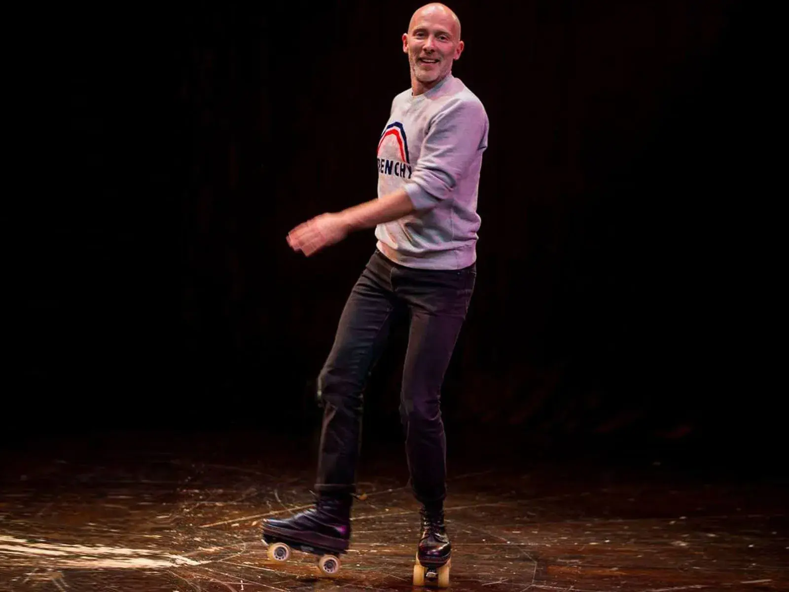professional skates dancing with their roller skates