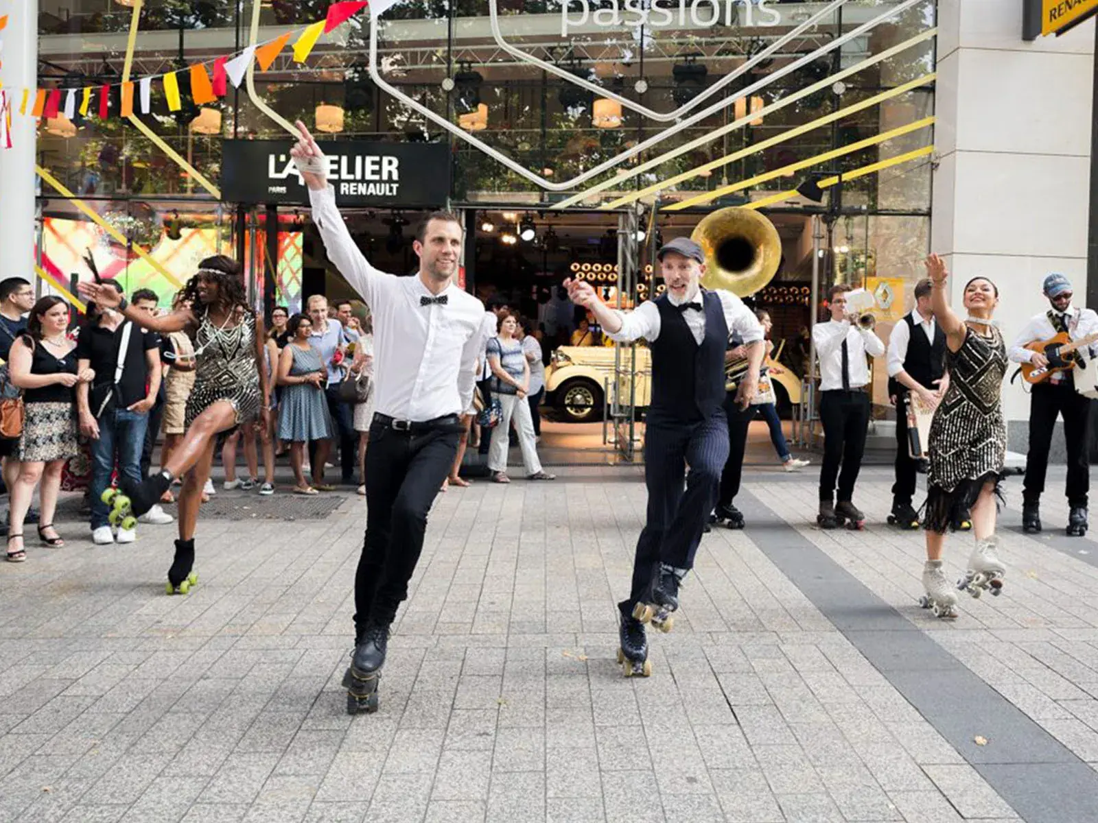 professional skates and flaneurz cofounder dancing with their roller skates