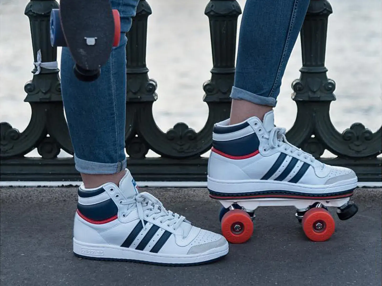 skating sneakers adidas transformed by flaneurz