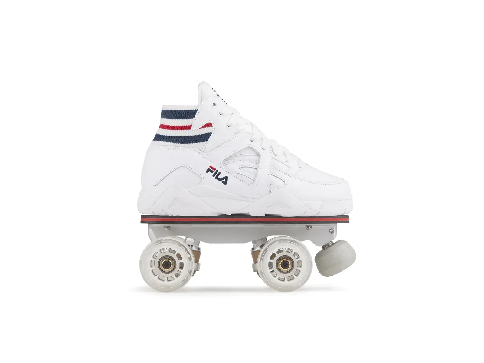 white roller skates