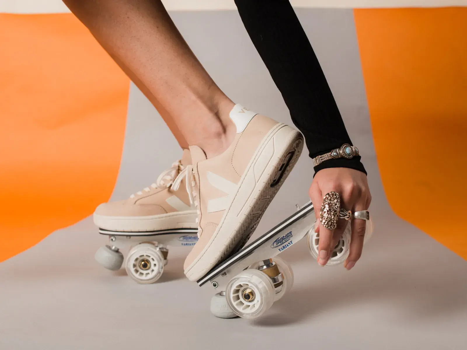 veja transformed into skating sneaker by flaneurz