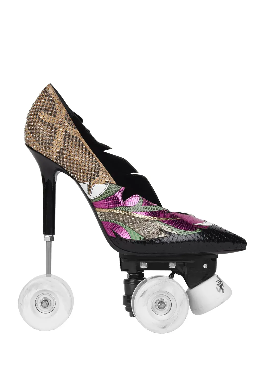 Stiletto roller skate 