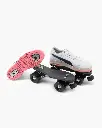 patin a roulettes Puma Slipstream Low Blanc Rose clips et declips.webp