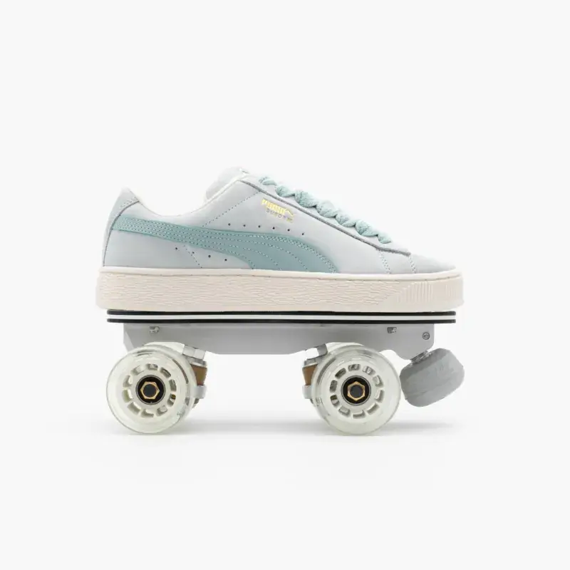 Detachable Roller Skates - PUMA Suede XL Blue White