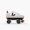 Detachable Roller Skates - VEJA V-10 White Nautico
