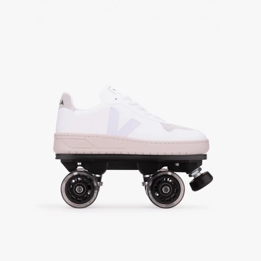 Detachable Roller Skates - VEJA V-10 CWL White Natural