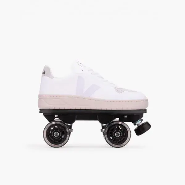 Detachable Roller Skates - Veja V-10 CWL White Natural