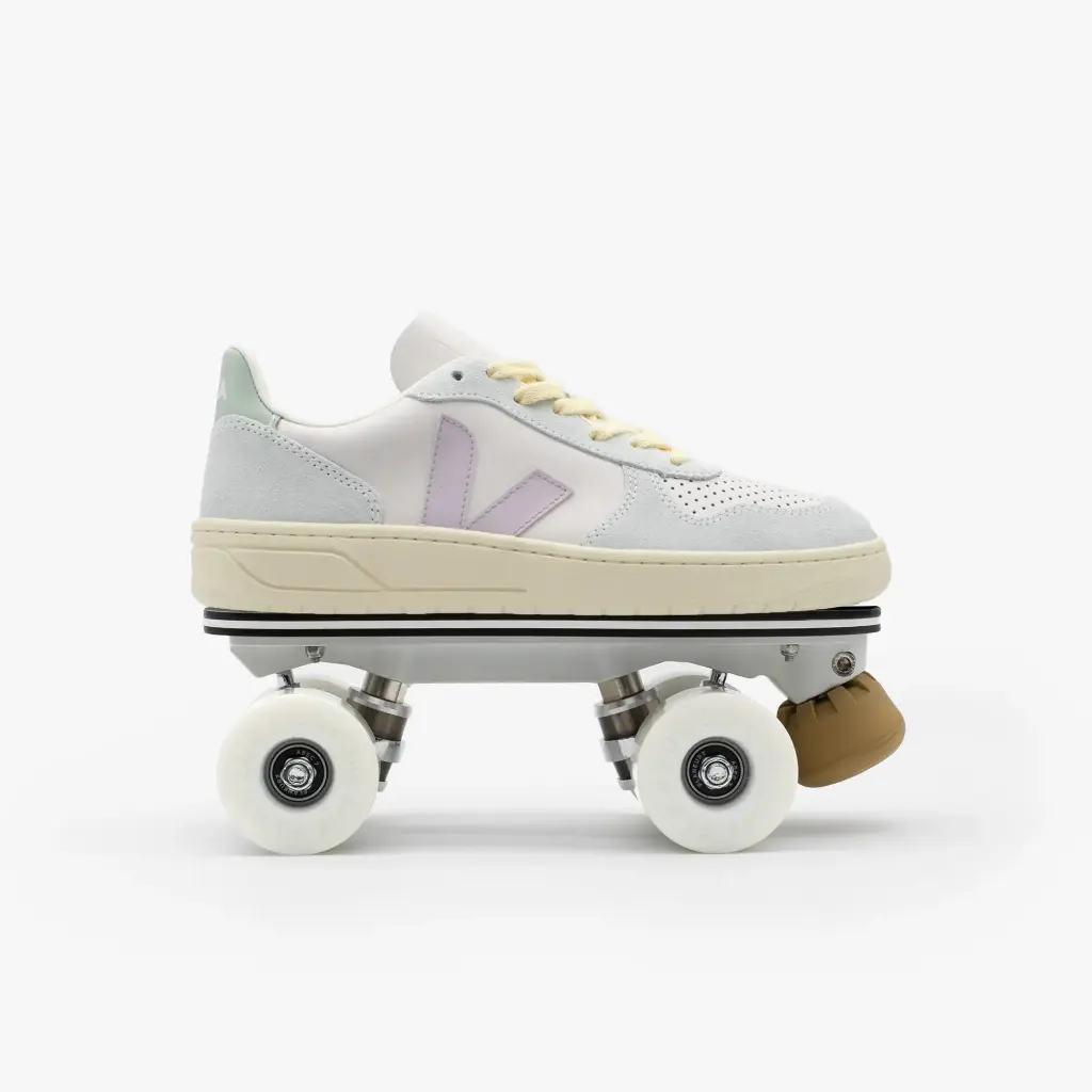 Detachable Roller Skates - VEJA V-10 Gravel Parme Menthol