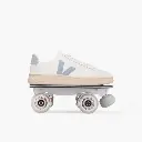 Detachable Roller Skates - VEJA V-12 White Steel