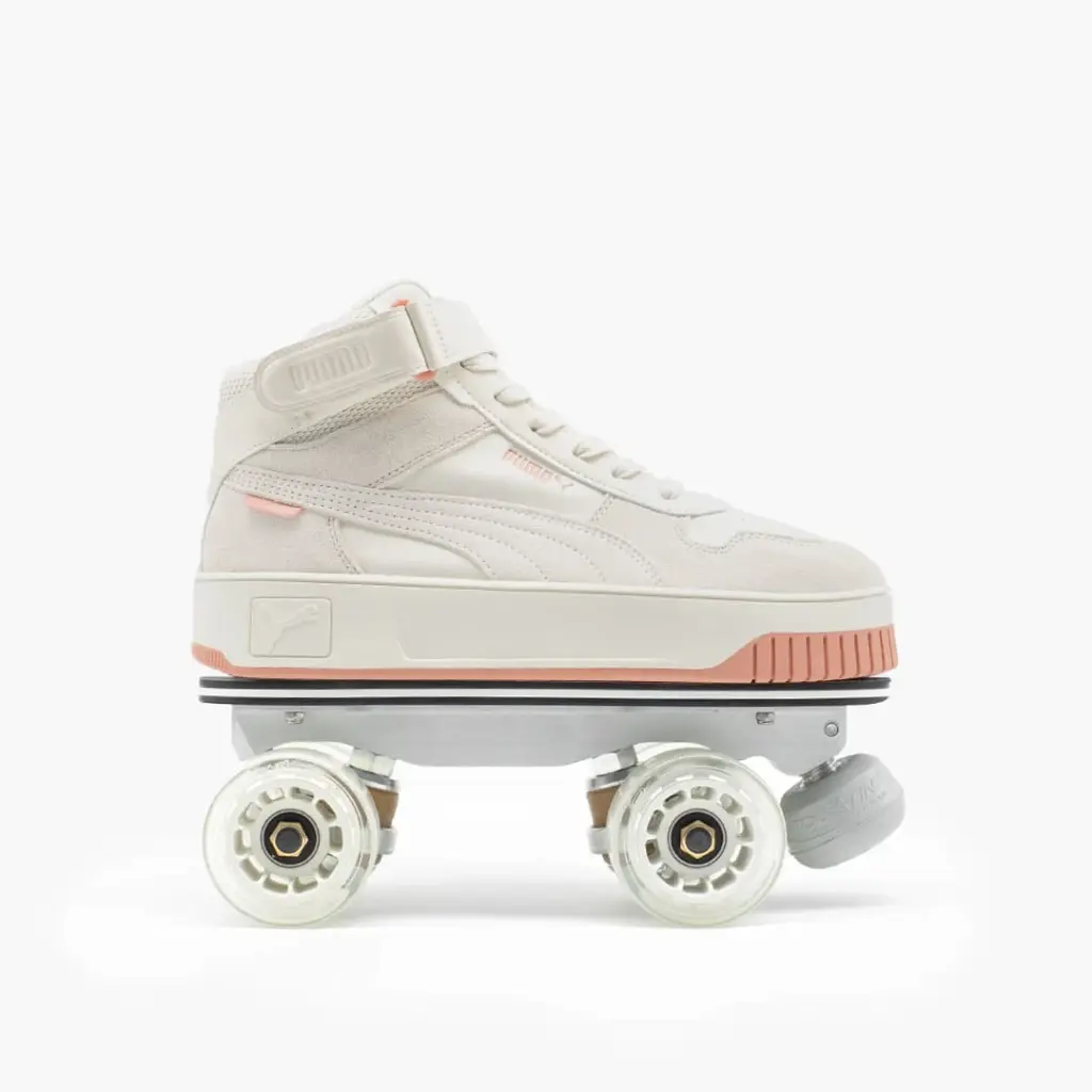 Detachable Roller Skates - Puma Carina Street High Beige Pink