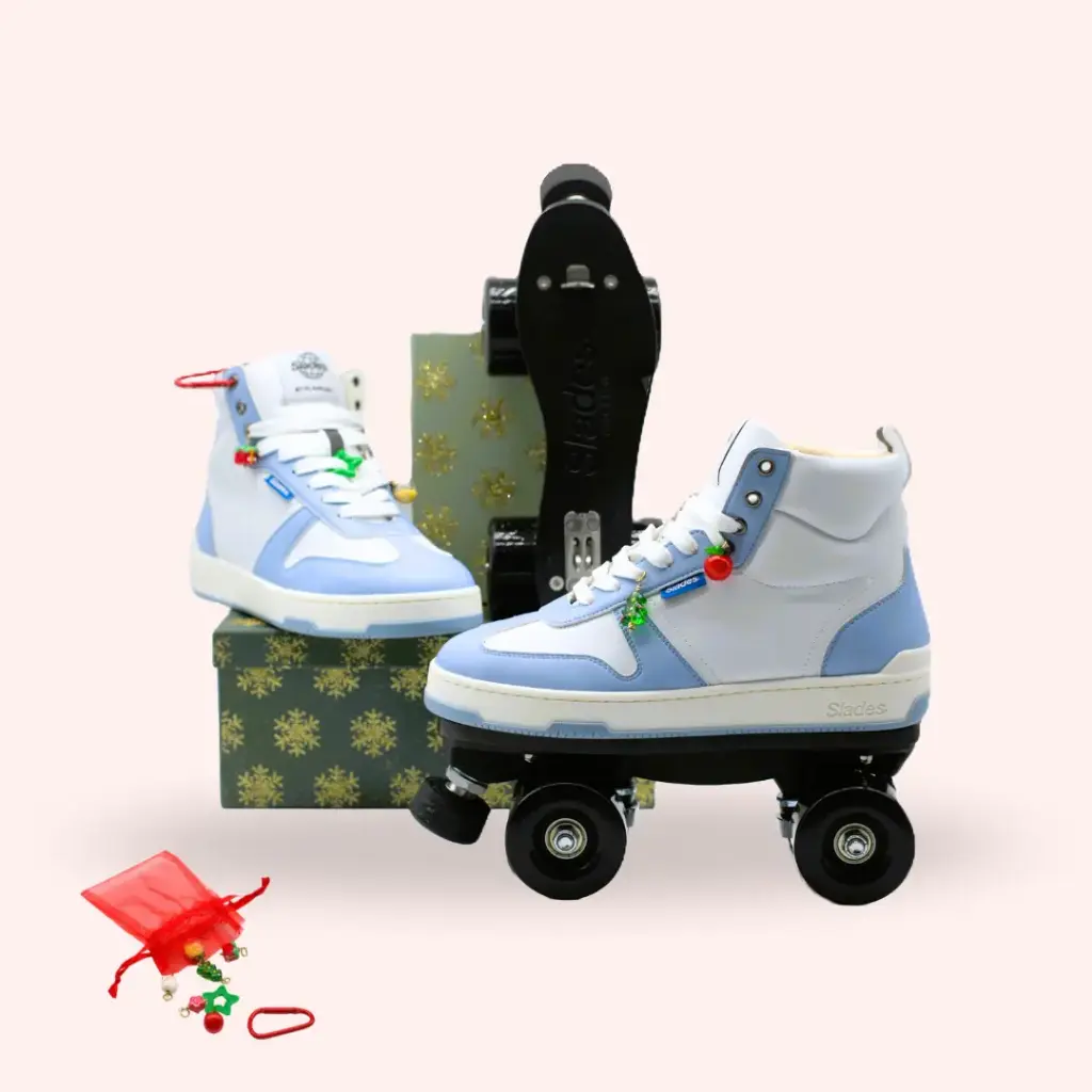 Slades Detachable Roller Skates - Blue Vegan Christmas Pack