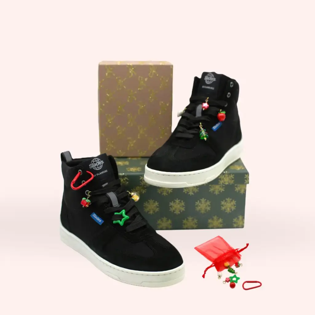 Slades Shoes Only - Black Christmas Pack