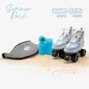 Detachable Roller Skates - Blue Vegan Summer Pack