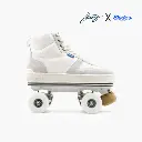 Detachable Roller Skates - Slades S-Quad White x Flaneurz