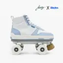 Detachable Roller Skates - Slades S-Quad Vegan Blue x Flaneurz