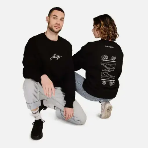  Oversize Sweatshirt - Black