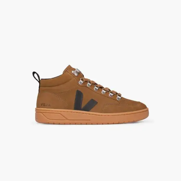 Veja Men’s Roraima Brown Suede Chukka Boots with Black Accent RORAIMA SUEDE BROWN BLACK GUM SOLE | VEJA main image 3