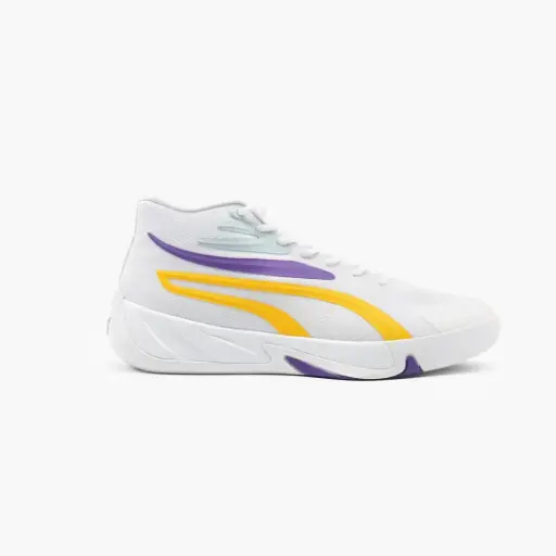  Puma Court Pro Mid White Yellow