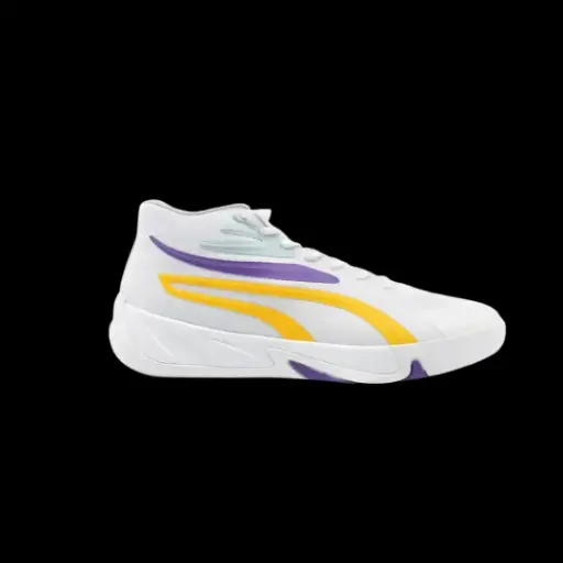  Puma Court Pro Mid White Yellow