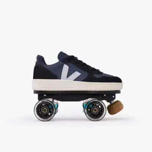 Detachable Roller Skates - Veja V-10 Blue Grey