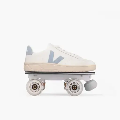 Detachable Roller Skates - Veja V-12 White Steel