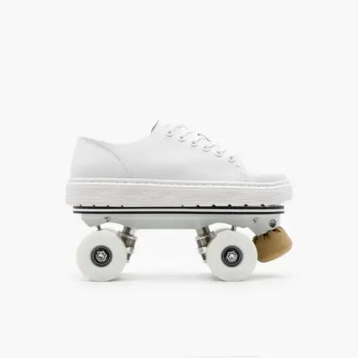 Detachable Roller Skates - Dr Martens Dante Leather White