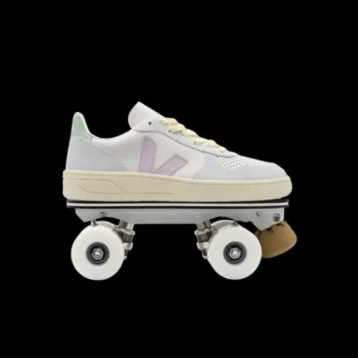 Detachable Roller Skates - VEJA V-10 Gravel Parme Menthol