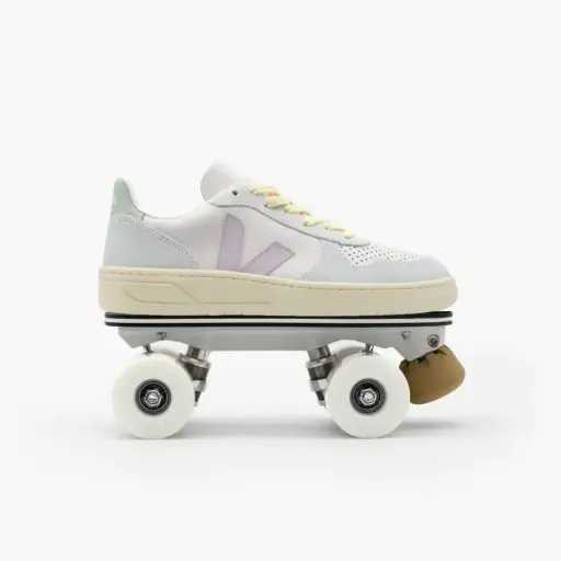 Detachable Roller Skates - VEJA V-10 Gravel Parme Menthol