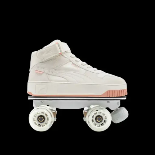 Detachable Roller Skates - Puma Carina Street High Beige Pink